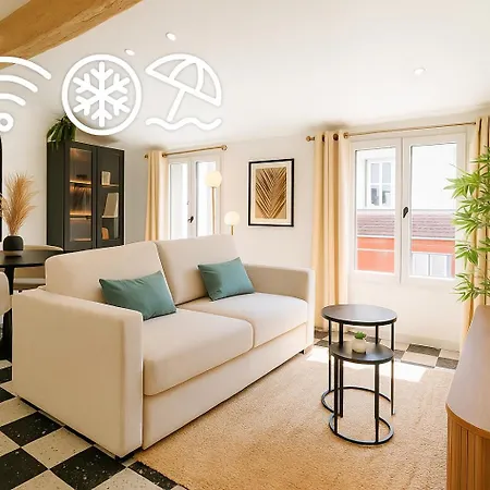 Lägenhet Luxe Et Charme Authentique 4 Couchages Elegant Au Coeur Du Vieux *